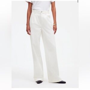 Madewell White Flare & Wide Leg Jeans